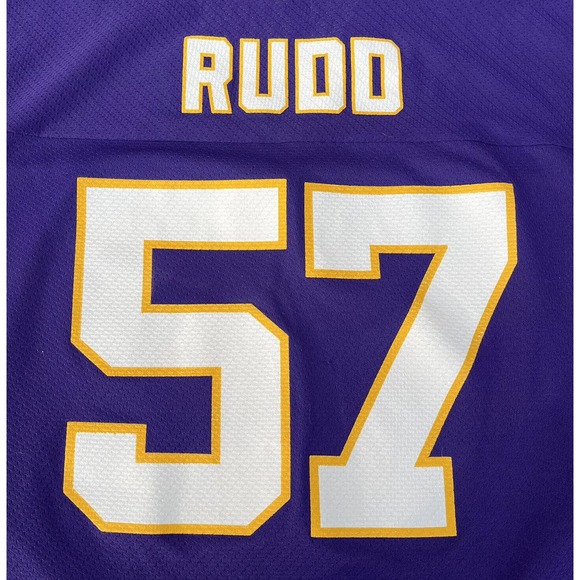 Minnesota Vikings Rudd NFL Football Jersey Purple Logo Athletic Size L - Picture 2 of 10